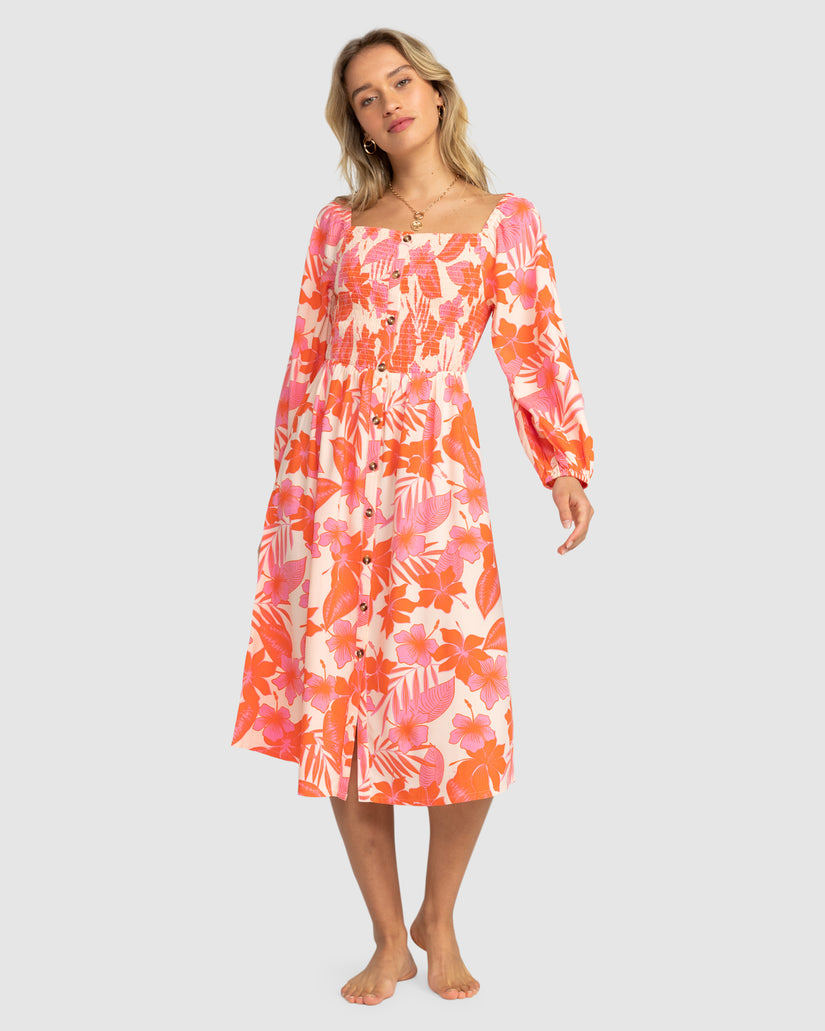 Womens Sunshine Spirit Midi Dress