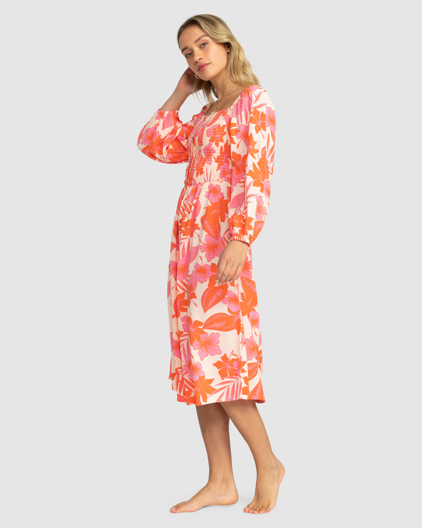 Womens Sunshine Spirit Midi Dress