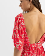 Womens Golden Dawn Midi Fit & Flare Midi Dress
