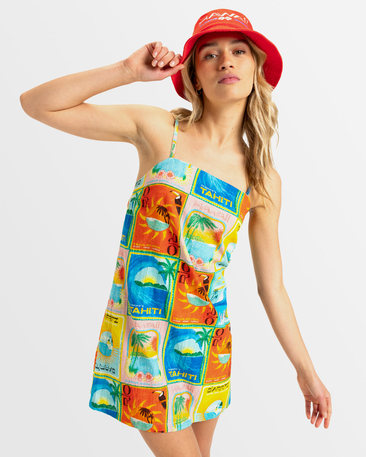 ATLAS PLAYA BLANCA SLIP DRESS