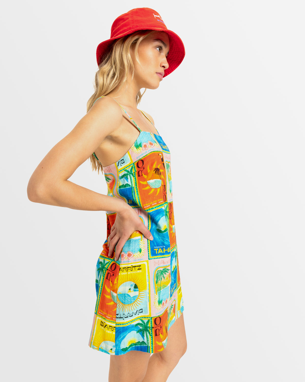 ATLAS PLAYA BLANCA SLIP DRESS