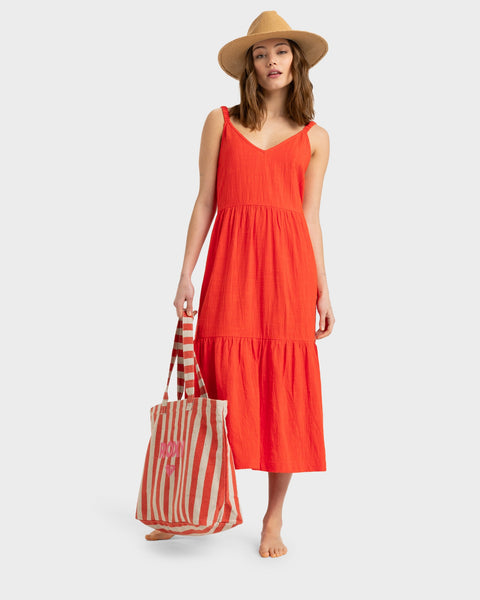 roxy waiting line dress Waiting Line - Midi Dress for Women - Women's White Midi Dress