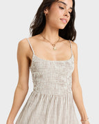 Womens Tropical Glow Maxi Stripe Maxi Dress
