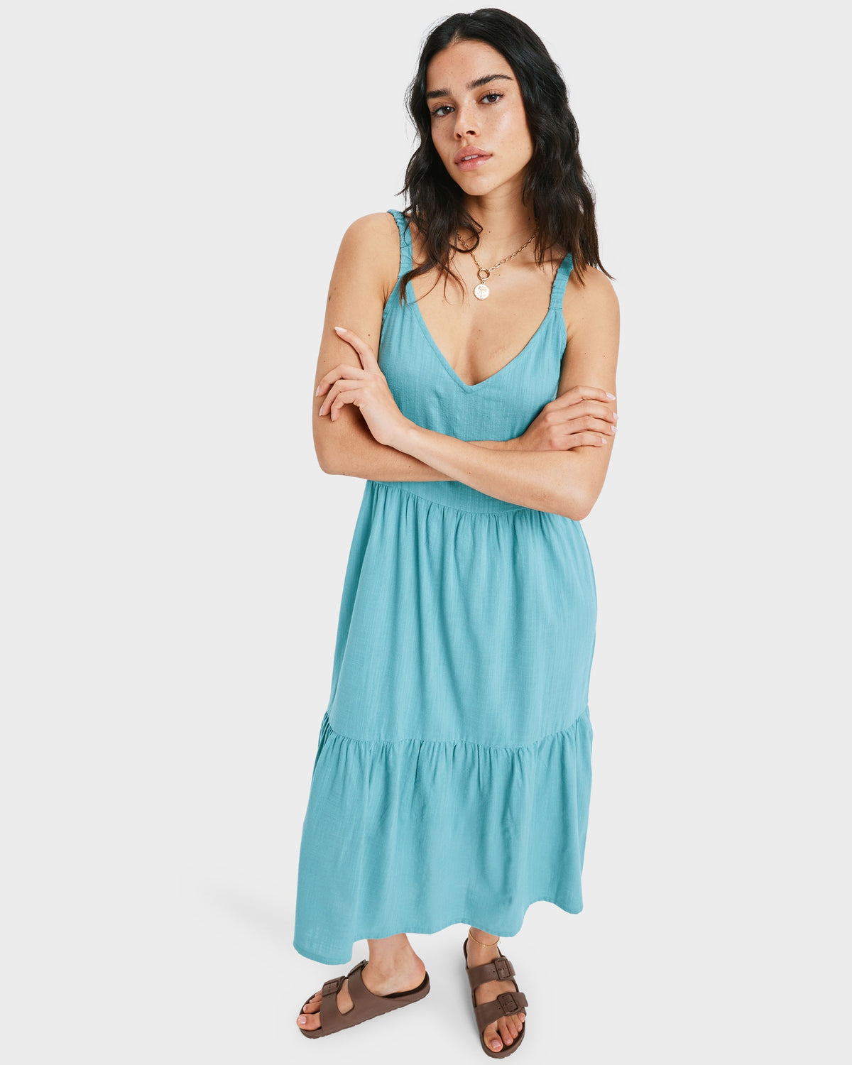 Womens Waiting Line Midi Dress