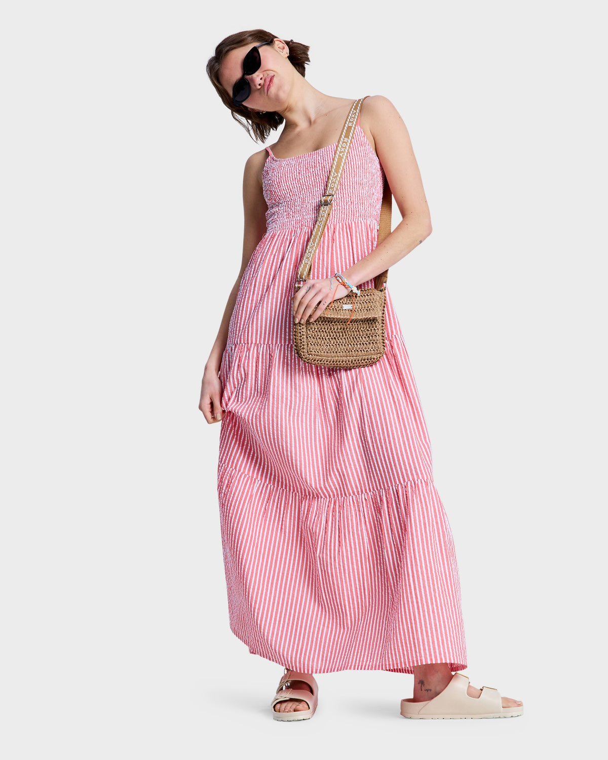 Womens Tropical Glow Maxi Dress