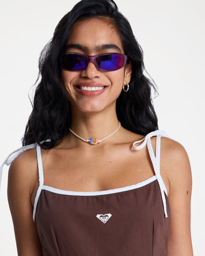 Womens New Nostalgia Solid Mini Dress