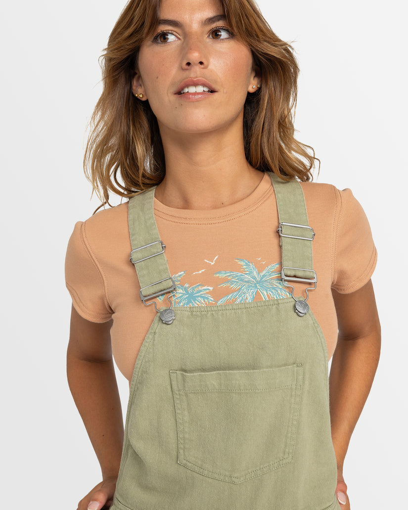 Womens Crystal Coast Short Overalls