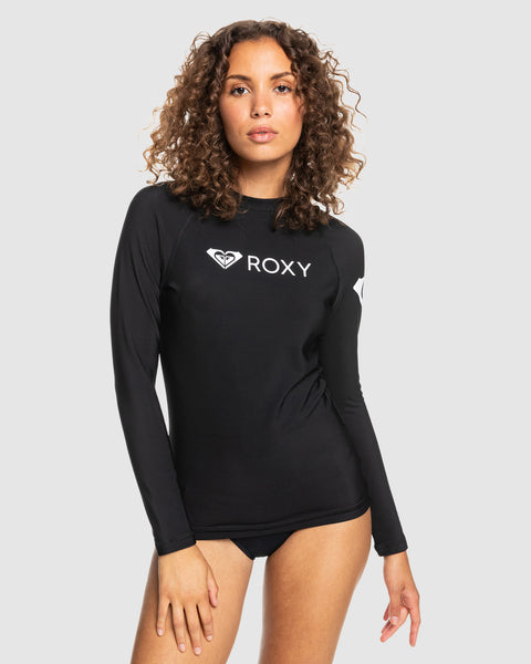 Buy Womens Roxy Heater Long Sleeve Thermal Rash Guard by Roxy Surf Dive n Ski
