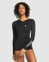 Womens New Essentials Front Lycra Zip Long Sleeve Rash Vest