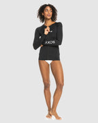 Womens New Essentials Lycra Long Sleeve Rash Vest