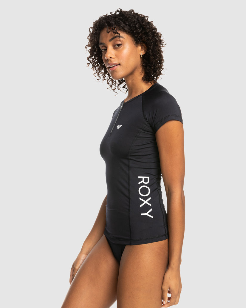 Womens New Essentials Short Sleeve Rash Vest