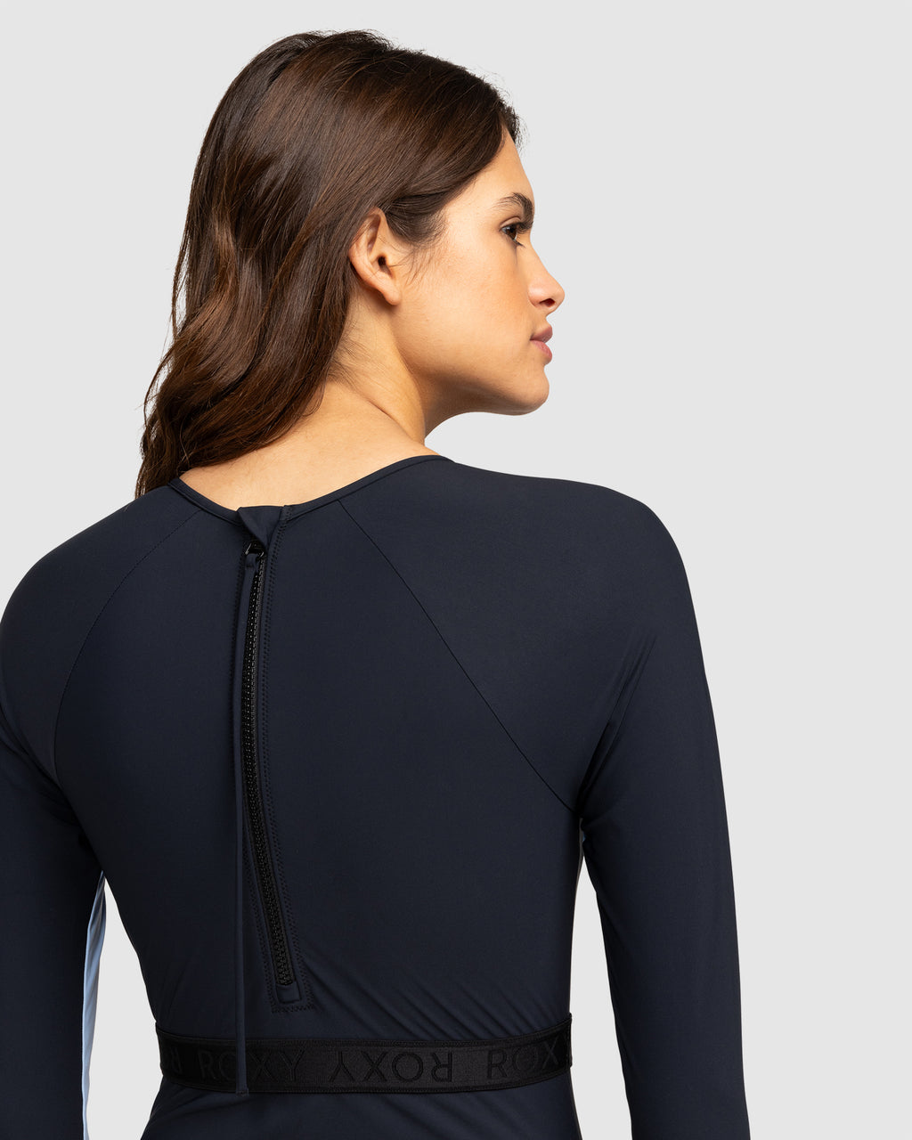 Womens Roxy Active Long Sleeve One-Piece Swimsuit