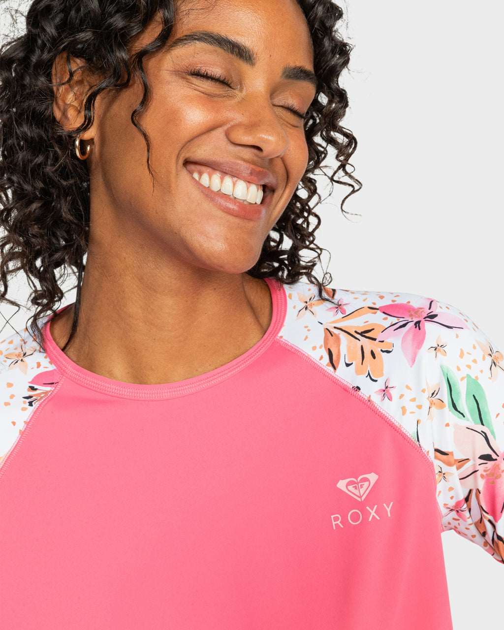 Womens Printed Long Sleeve Zipped Rash Vest
