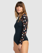 Womens Basic Long One Piece Swim Suit
