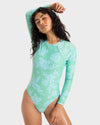 Womens Hula Hibiscus One Piece Swimsuit