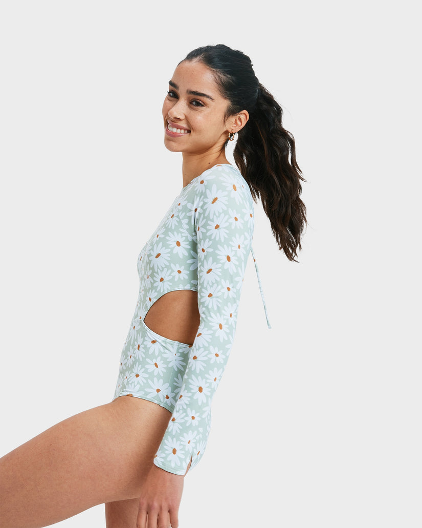 Womens Dream Floral One Piece Rash Vest