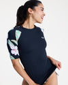 Womens The Classic Lycra Short Sleeve Rash Vest