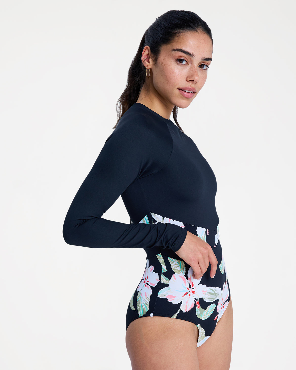 Womens The Rider Zipped Long Sleeve One Piece Rash Vest