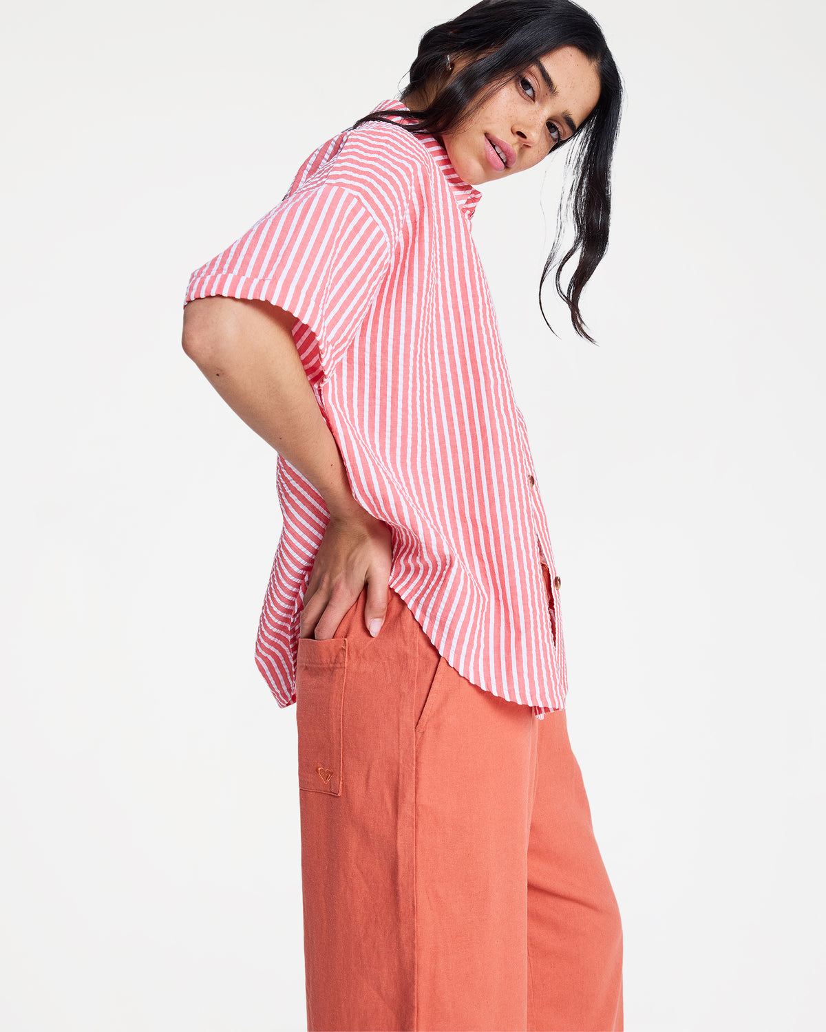 Womens Beachy Short Sleeve Shirt