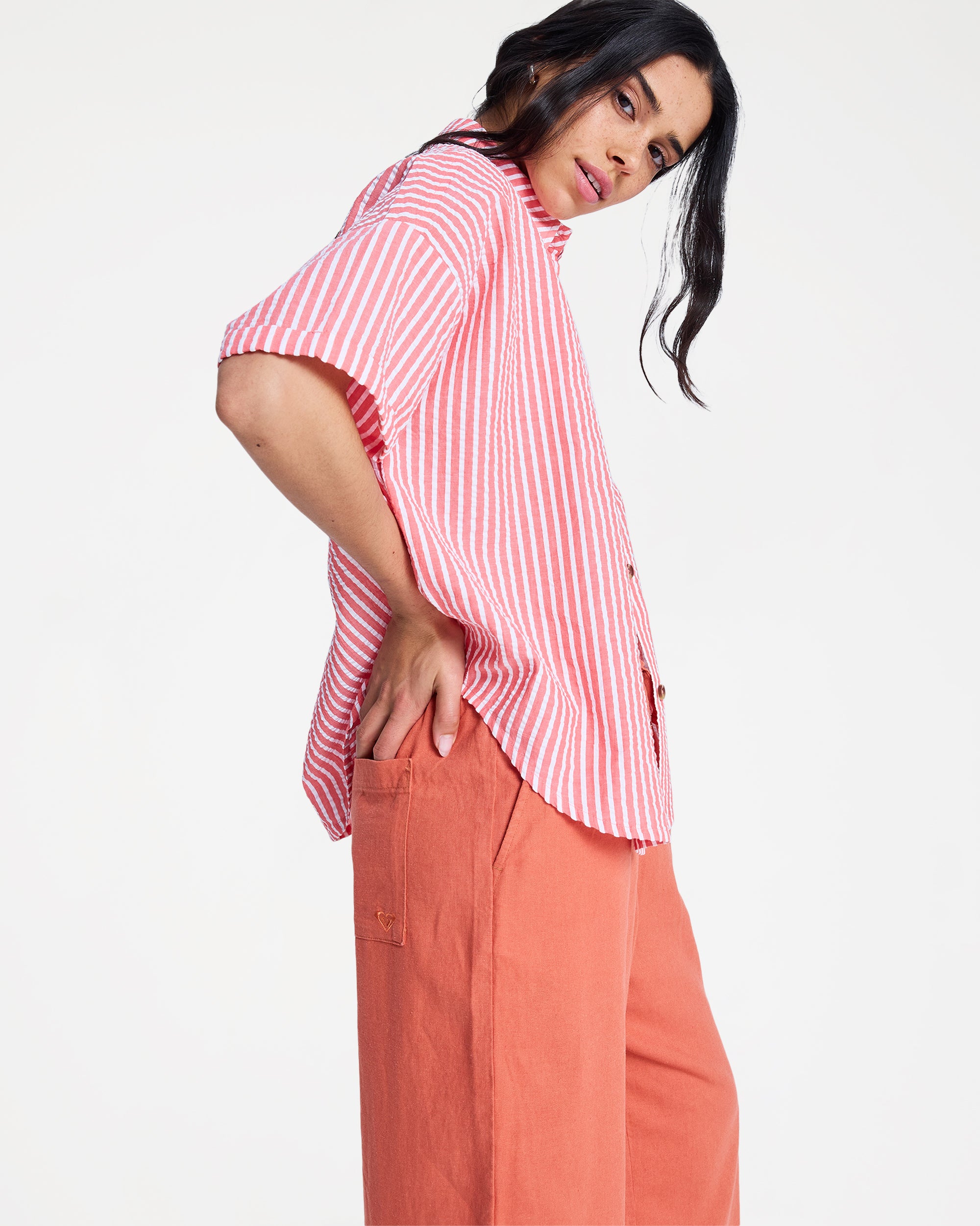 Womens Beachy Short Sleeve Shirt
