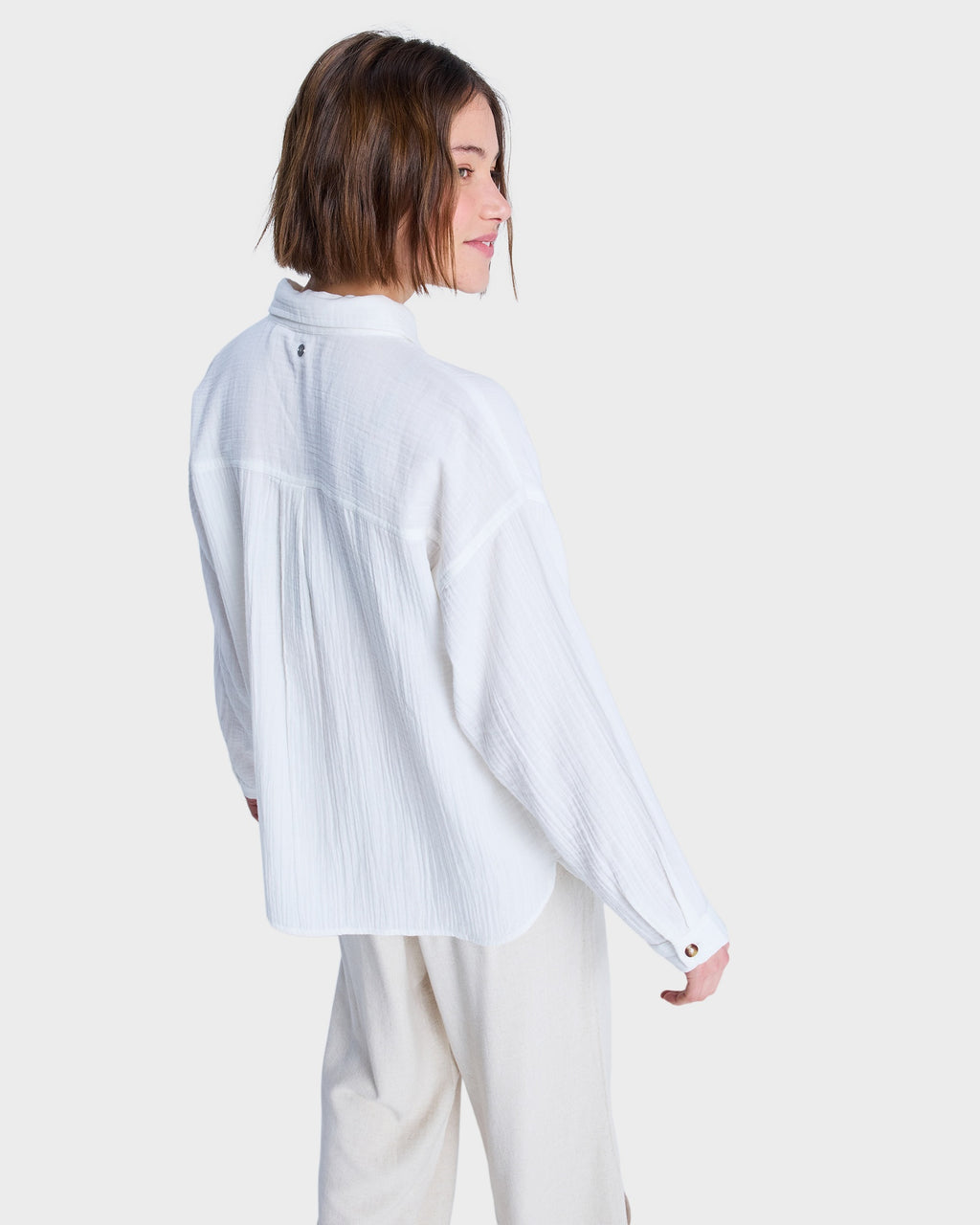 Womens Morning Shinte Stripe Long Sleeve Shirt