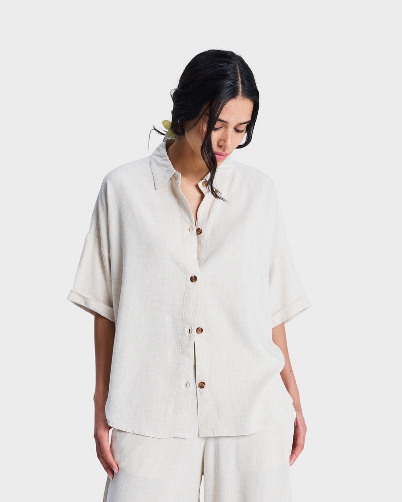 Womens Beachy Short Sleeve Shirt