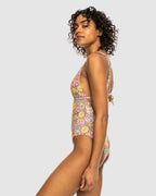 Womens All About Sol Tie Back One-Piece Swimsuit