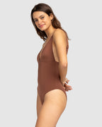 Womens Silky Island High Leg One Piece Swimsuit