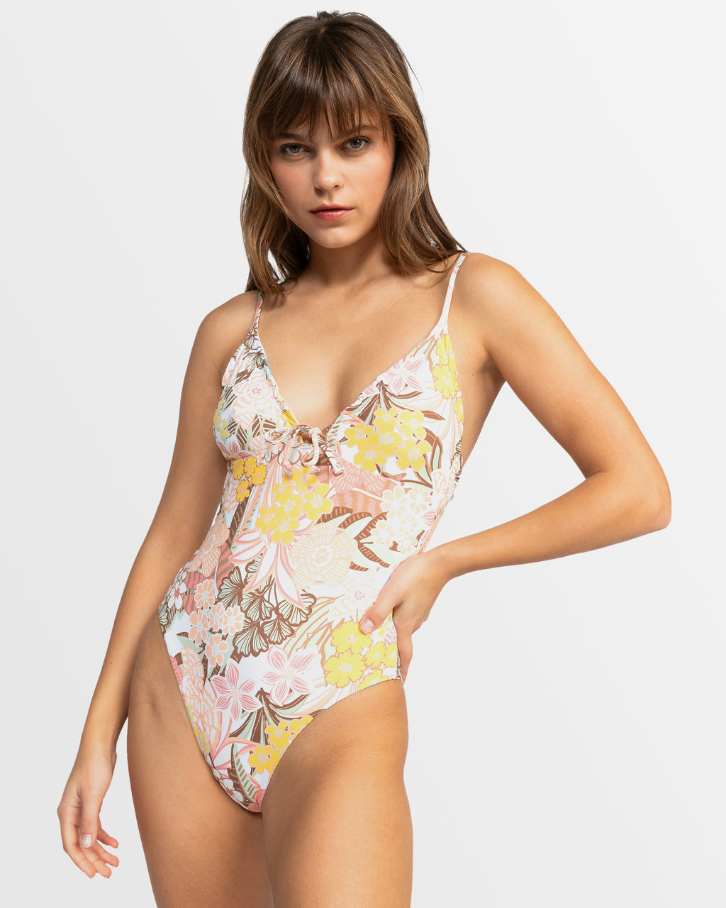 Womens Playa Paradise Reversible One Piece Swimsuit