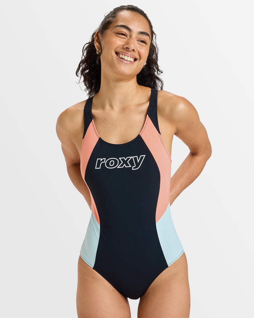 Buy Womens Roxy Active One Piece Swimsuit by Roxy Surf Dive 'n Ski