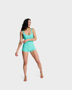 Womens Roxy Sunshine Boyleg One Piece Swimsuit