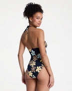 Womens Nostalgic Feel One Piece Swimsuit