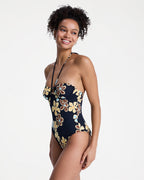Womens Nostalgic Feel One Piece Swimsuit