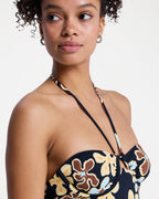 Womens Nostalgic Feel One Piece Swimsuit