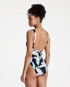 Womens Printed Essentials One Piece Swimsuit