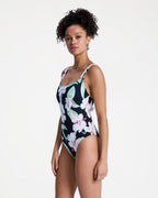 Womens Printed Essentials One Piece Swimsuit