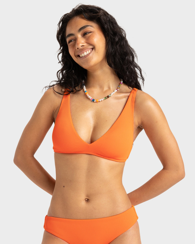 Womens Rib Roxy Love Bikini Top
