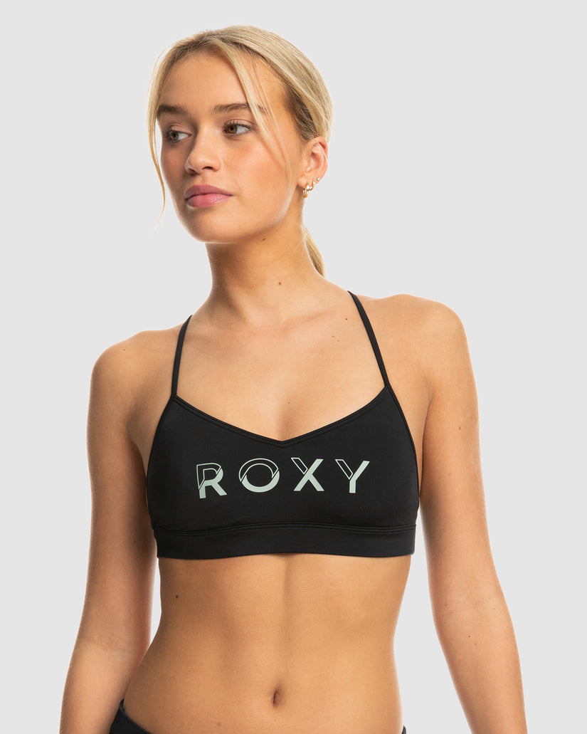 Womens Roxy Active Bralette Sd Bikini Top