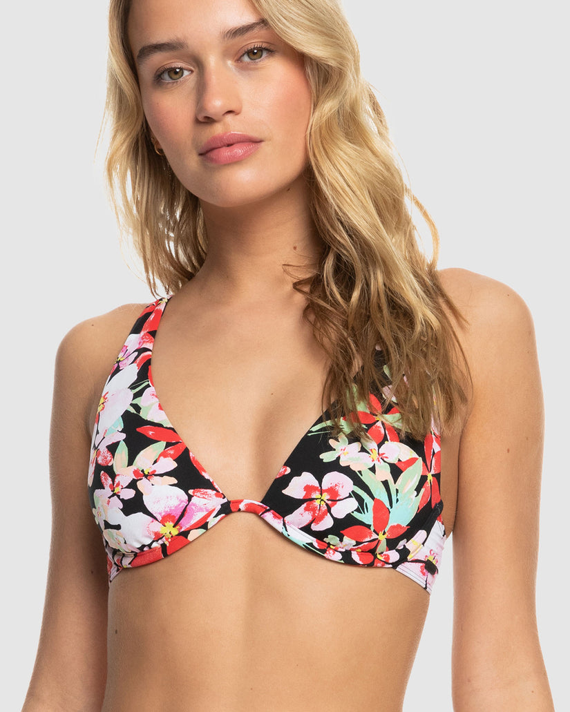 Womens Printed Beach Classics Underwire Bikini Top