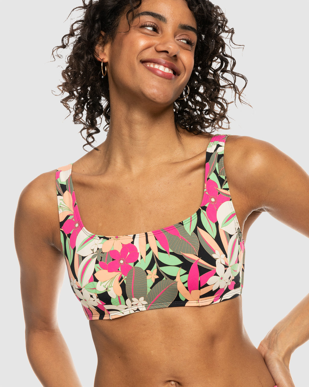 Womens Printed Beach Classics DCup Bikini Top
