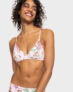 Womens Printed Beach Classics Strappy Bikini Top
