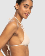 Womens Gingham Tiki Tri Bikini Top