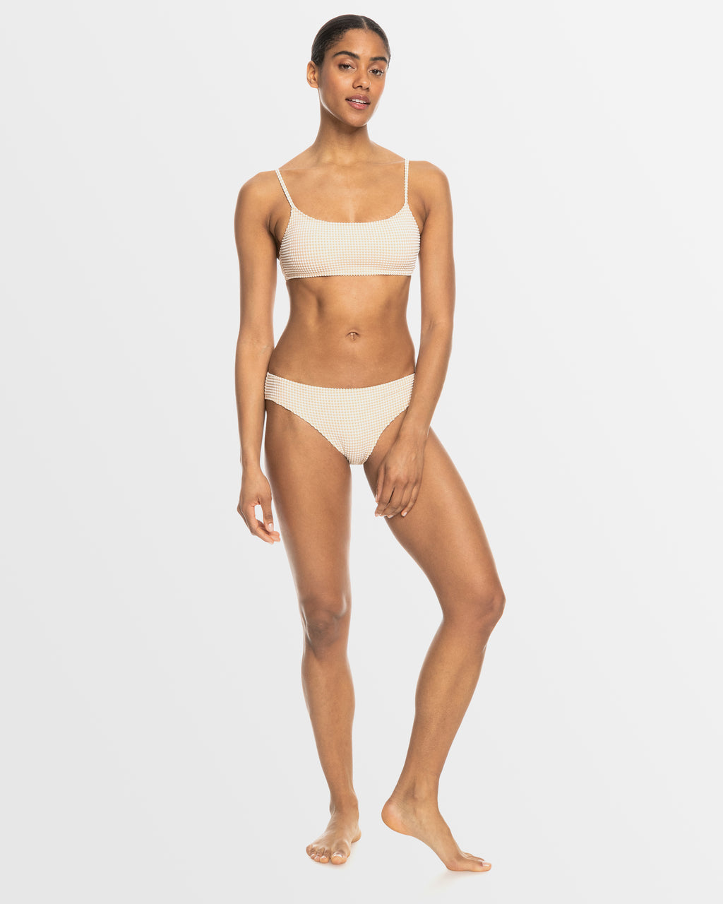 Womens Gingham Bralette Bikini Top