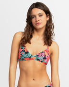 Womens Printed Beach Classics Tri Bikini Top