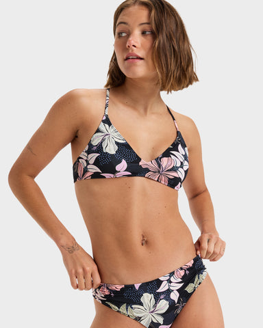 Womens Printed Beach Classics Strappy Bikini Top