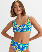 Womens Sunny Days Floral Bikini Top