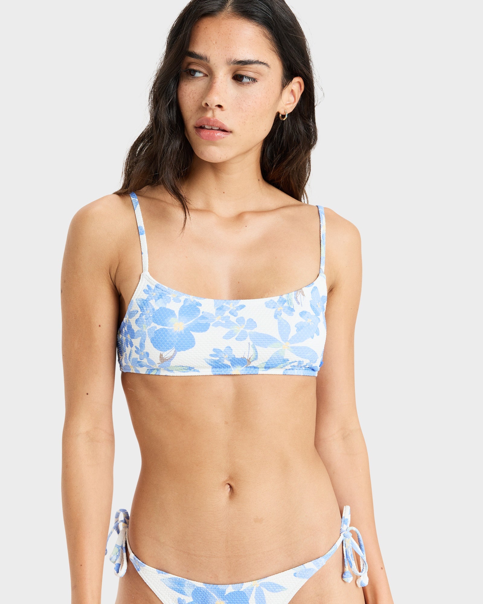 Womens Artsy Floral Bikini Top Australia