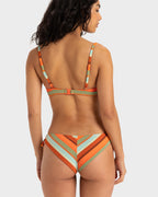 Womens Sunset Stripe Bikini Top