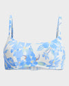 Womens Artsy Floral Hidden Underwire D Cup Bikini Top