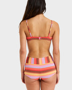 Womens Sunset Stripe Bralette Bikini Top